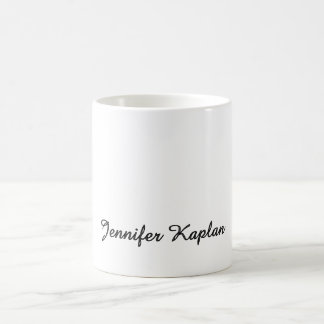 Mug Écriture manuscrite minimaliste classique professi