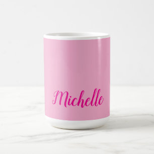 Mug Écriture manuscrite moderne professionnelle nom ro