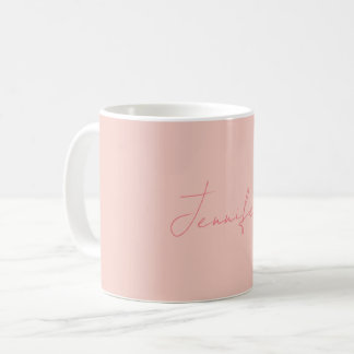 Mug Écriture manuscrite moderne simple Votre nom