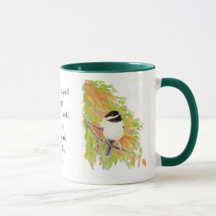 Mug Écriture, Nahum 1:7, Le Seigneur est bon, Oiseau