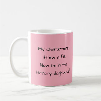 Mug Écriture rose drôle de l'auteur