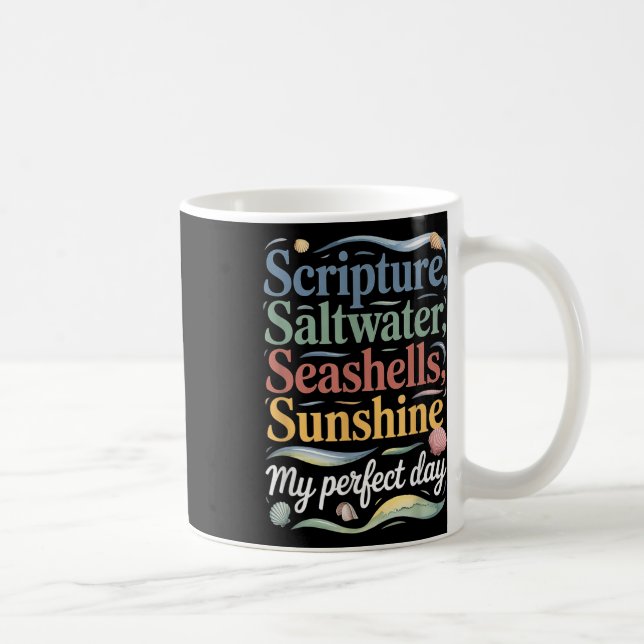Mug Écriture Saltwater Coquillages Soleil Mon Parfait (Droite)