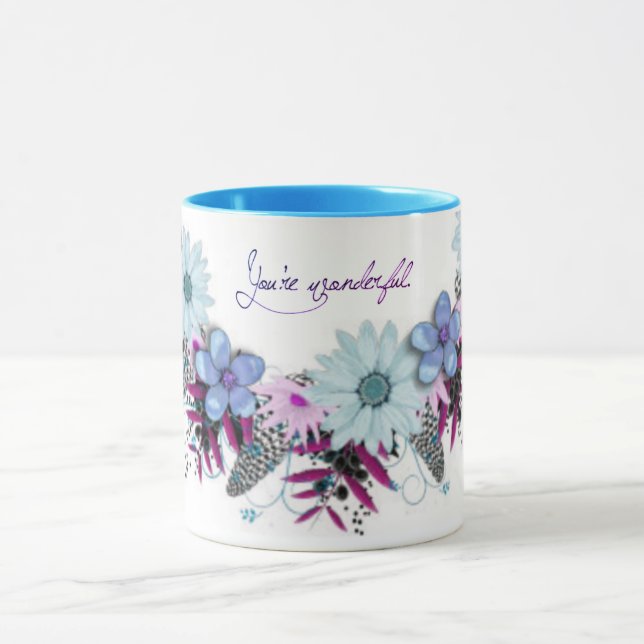 Mug Écriture Verse Message spirituel Royaume (Centre)