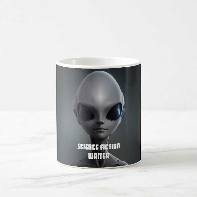 Mug Écrivain de science-fiction Alien Sci-Fi Auteur (Centre)
