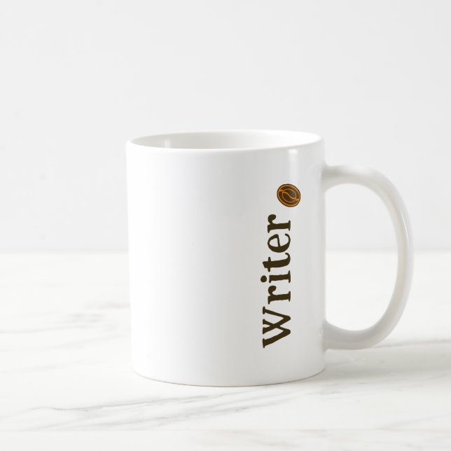 Mug Écrivain Point avec Café Haricots Écrivains Romanc (Droite)