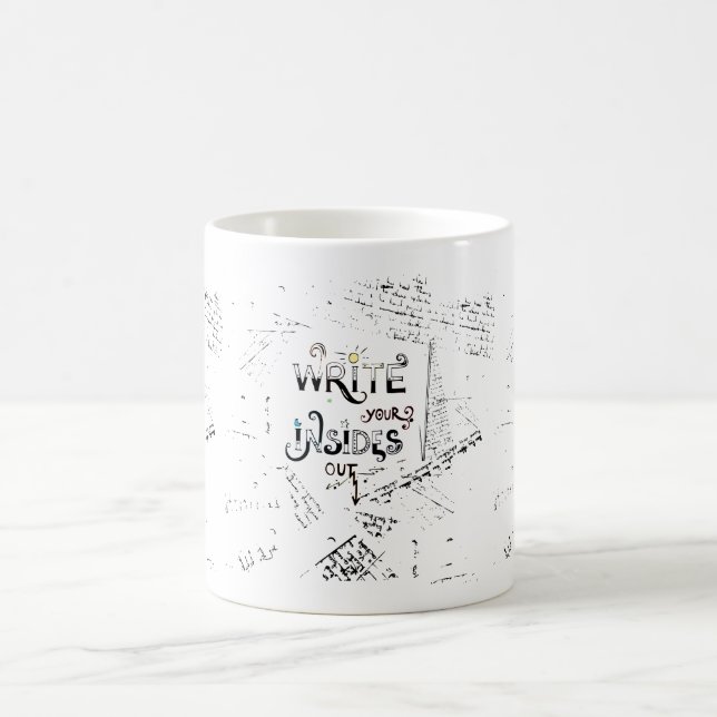 Mug Écrivez votre intérieur dehors! Motivation des écr (Centre)
