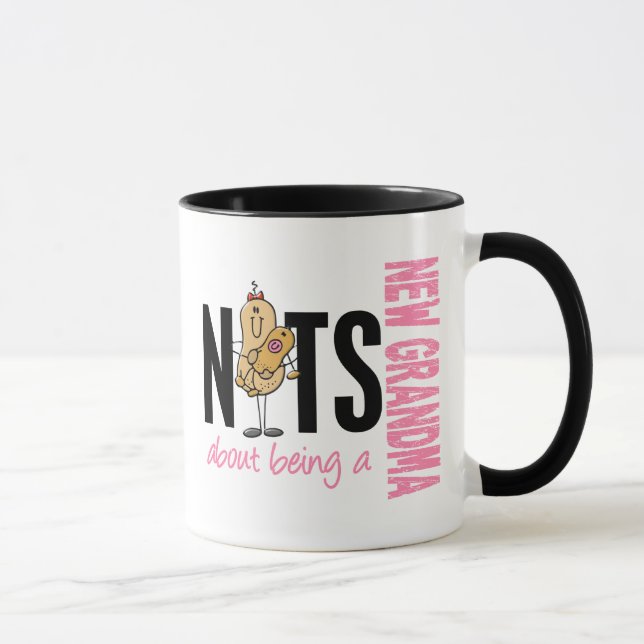 Mug Écrous au sujet d'être un nouveau rose de la (Droite)