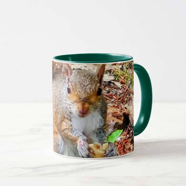 Mug Écureuil alimentation (Devant droit)