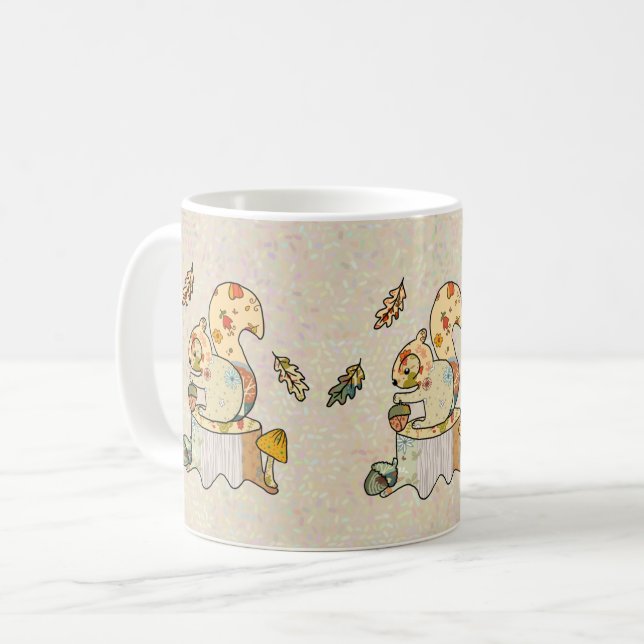 Mug Écureuil coloré (Devant gauche)