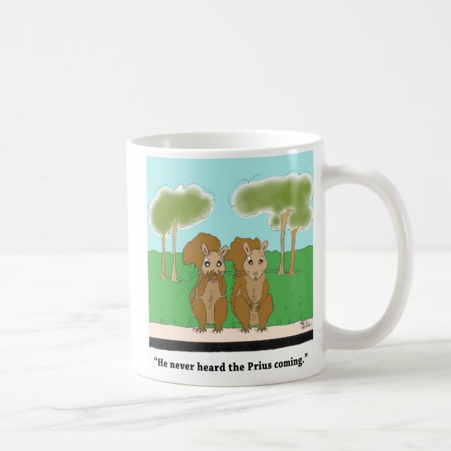 Mug Écureuil contre Prius (Droite)