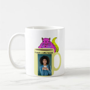 Mug Écureuil coquin #234 Café humain