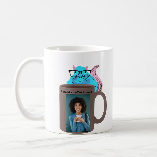 Mug Écureuil coquin #318 Café humain (Gauche)