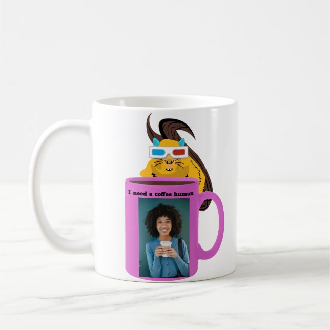 Mug Écureuil coquin #399 Café Humain (Gauche)