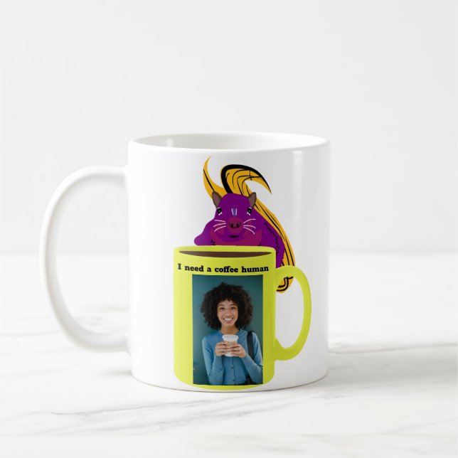 Mug Écureuil coquin #449 Café humain (Gauche)