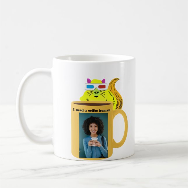 Mug Écureuil coquin #463 Café humain (Gauche)