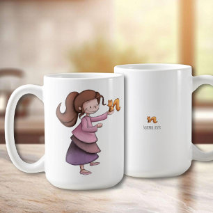 Mug Écureuil de fille mignonne