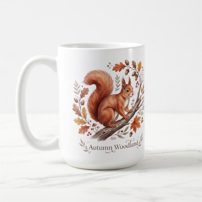 Mug Écureuil de la forêt automnale   (Gauche)