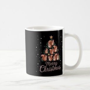 Mug Écureuil de Noël Arbre d'écureuil Arbre de Noël 1