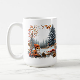Mug Écureuil d'hiver personnalisé dans une forêt givré