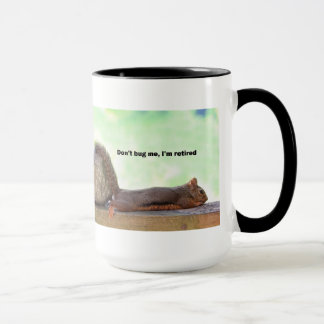 Mug Écureuil d'humour de retraite