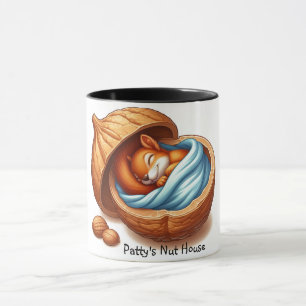 Mug Écureuil dormant dans une noix