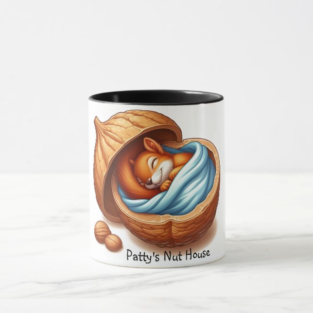 Mug Écureuil dormant dans une noix (Centre)