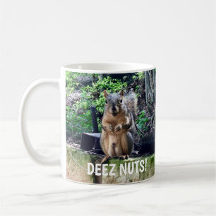 Mug Écureuil drôle Deez Nuts Humour inapproprié