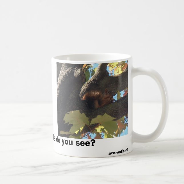 Mug écureuil fol, j'aime des écureuils, vous fais aime (Droite)