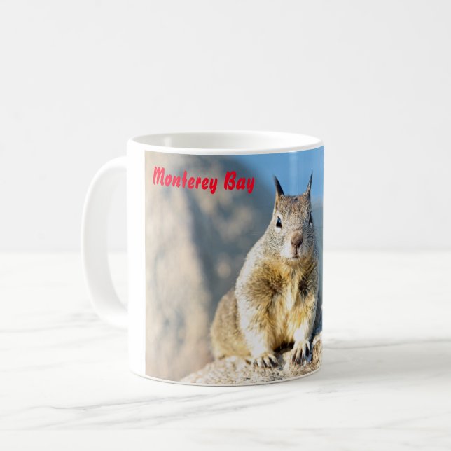Mug Écureuil gris, Monterey Bay, Californie (Devant gauche)