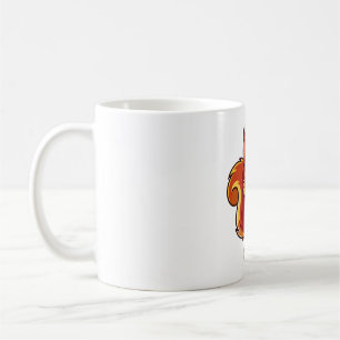Mug Écureuil mascotte vibrant dessin animé