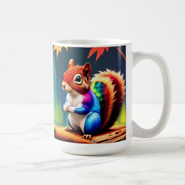Mug Écureuil mignon assis coloré-75463 (Droite)