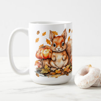 Mug Écureuil mou aux champignons - Faune d'automne