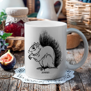 Mug Écureuil personnalisé Faune illustrée
