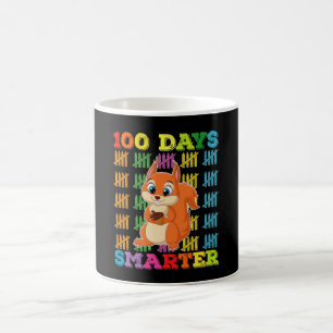 Mug Écureuil plus intelligent de 100 jours 100e jour d