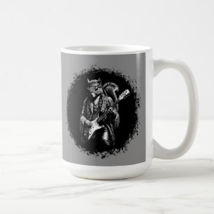 Mug Écureuil Psychedélique à la Guitare - Rock Vintage