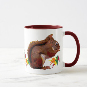 Mug Écureuil rouge en automne