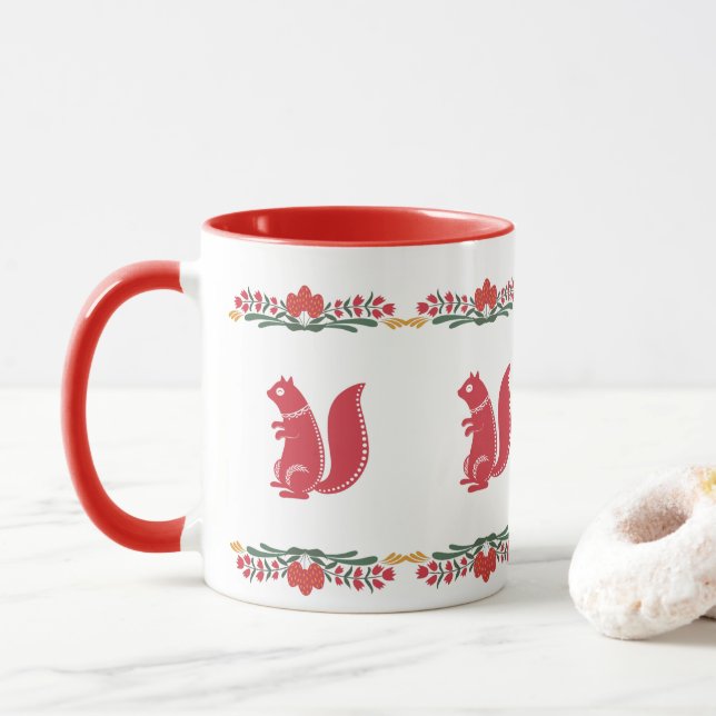Mug Écureuil scandinave (Avec donut)
