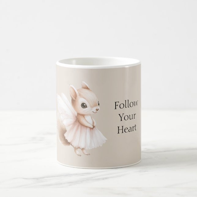 Mug Écureuil Suivez Votre Cœur (Centre)