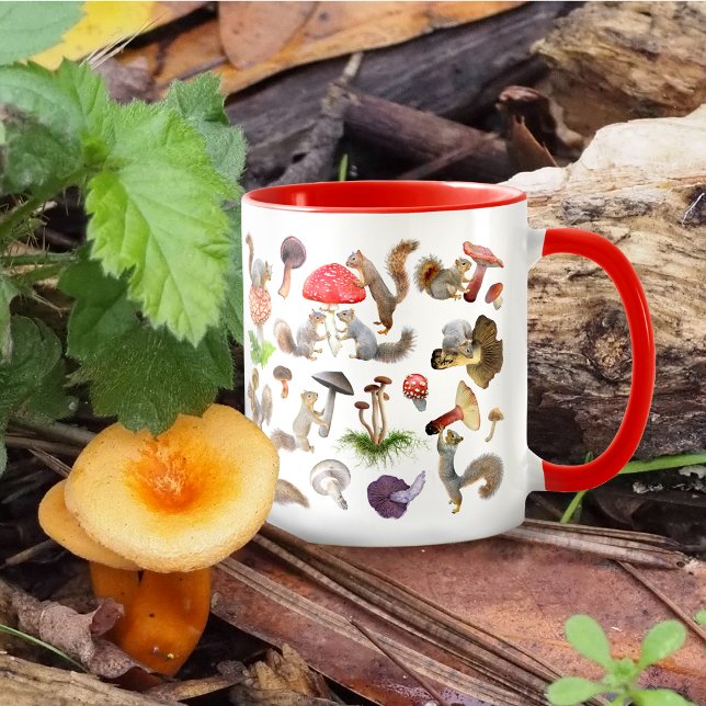 Mug Écureuils aux champignons (Créateur téléchargé)