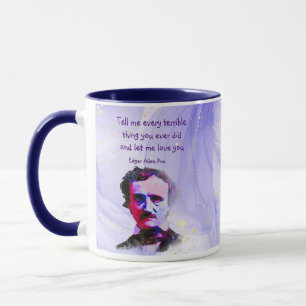 Mug Edgar Allan Poe Auteur Écrivain Poète Love Citatio