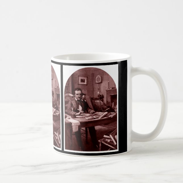 Mug Edgar Allan Poe, illustration a reconstitué la (Droite)