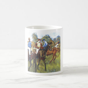 Mug Edgar Degas - arbres Rennpferde de jockey de