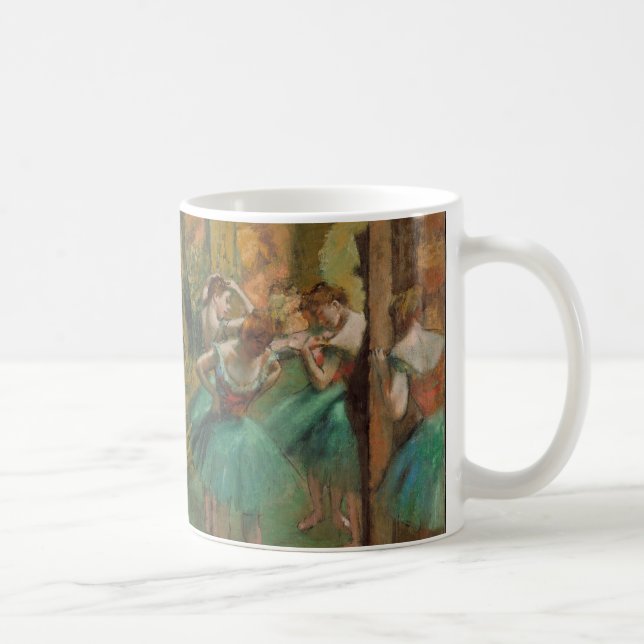 Mug Edgar Degas Dancers rose en vert impressionniste (Droite)