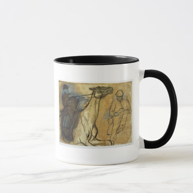 Mug Edgar Degas | deux études des cavaliers (Droite)