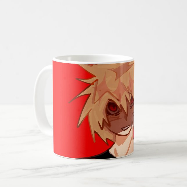 Mug Edgy Anime Boy Grunge Aesthetic  (Devant gauche)