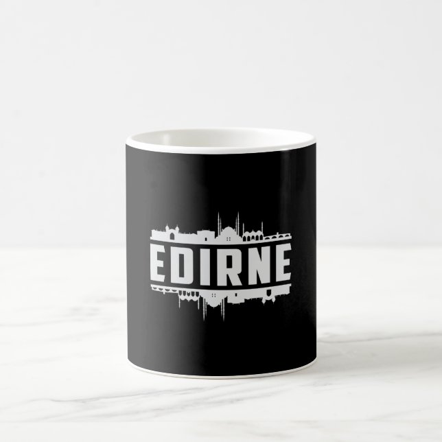 Mug Edirne Turkey City Skyline Cityscape Funny Cadeau (Centre)