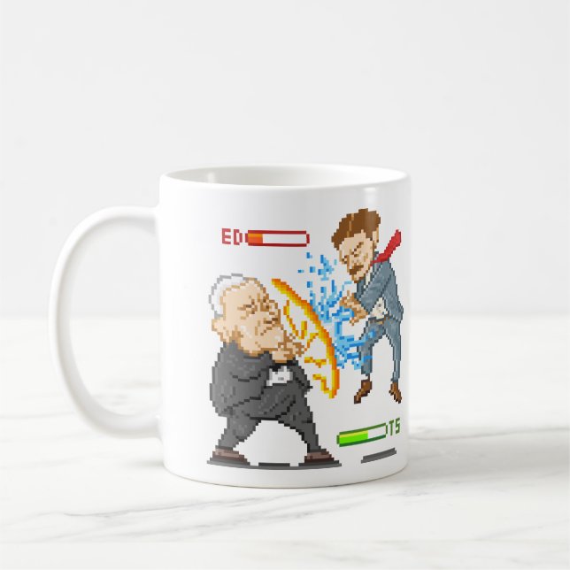 Mug Edison contre Tesla (Gauche)