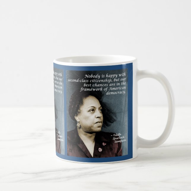 Mug Édith Sampson : Citoyenneté afro-américaine (Droite)