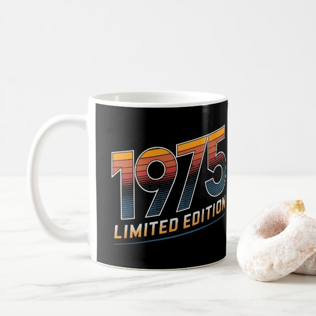 Mug Edition limitée Année de naissance 1975 (Avec donut)