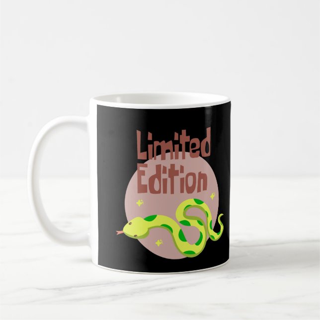 Mug Édition limitée Kawaii serpent jaune et vert (Gauche)